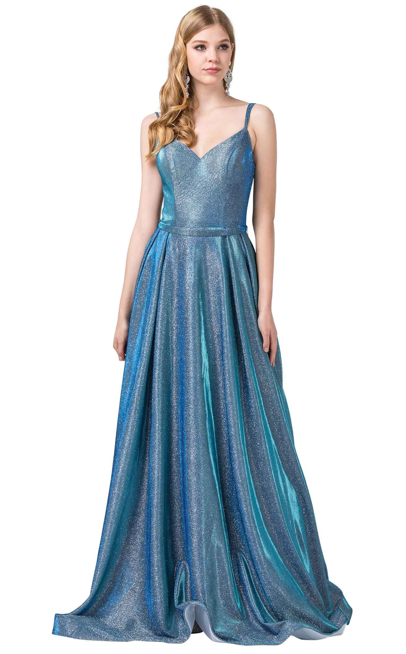 green emerald velvet dress Dancing Queen 4230 Prom Dress - Silver/Rose Gold