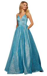 1 of 24 Sherri Hill 52960 Turquoise