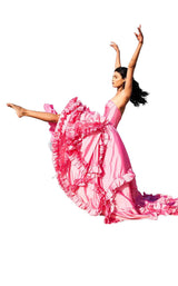 11 of 28 Sherri Hill 51578 Fuchsia