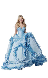 2 of 28 Sherri Hill 51578 Light Blue