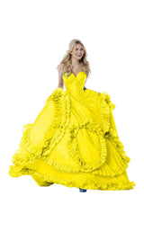 8 of 28 Sherri Hill 51578 Yellow