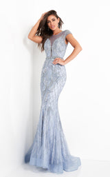 2 of 6 Jovani 00883 Light-Blue