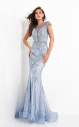 1 of 6 Jovani 00883 Light-Blue