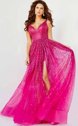 1 of 8 Jovani 22391BG Fuchsia