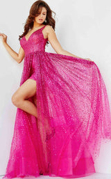 7 of 8 Jovani 22391 Fuchsia