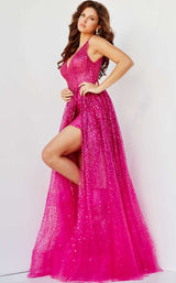 2 of 8 Jovani 22391 Fuchsia