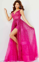 4 of 8 Jovani 22391 Fuchsia