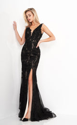 3 of 8 Jovani 02444BG Black-Nude