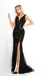 2 of 8 Jovani 02444 Black-Nude