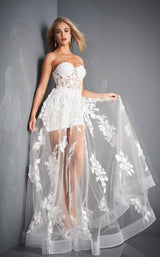 4 of 12 Jovani 02845 Ivory