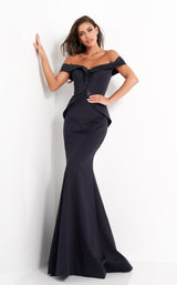 1 of 6 Jovani 02924BG Navy