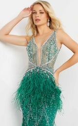 14 of 22 Jovani 03023 Emerald