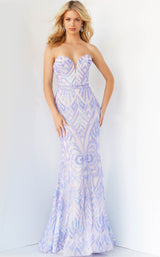 1 of 16 Jovani 03445BG Lilac/Nude