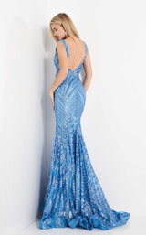 2 of 3 Jovani 03570 Light Blue