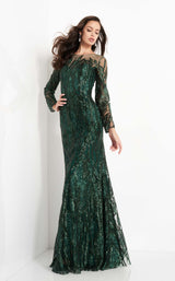 2 of 6 Jovani 03936 Dark Green