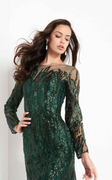 4 of 6 Jovani 03936 Dark Green