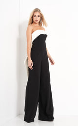 1 of 8 Jovani 04355 Black/Ivory
