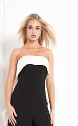 6 of 8 Jovani 04355 Black/Ivory