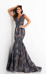 1 of 6 Jovani 04585 Navy