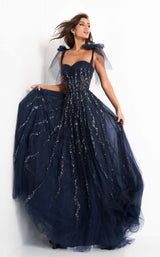 2 of 6 Jovani 04634 Navy