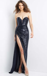 1 of 3 Jovani 04870BG Navy