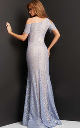 2 of 4 Jovani 05050 Periwinkle-Silver