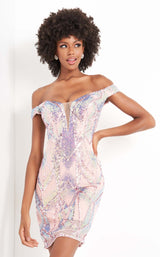 2 of 3 Jovani 05101BG Pink