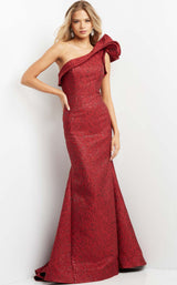 1 of 4 Jovani 05176 Burgundy
