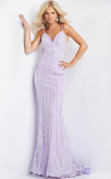 2 of 16 Jovani 05752 Lilac