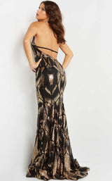 2 of 4 Jovani 06547BG Black/Gold