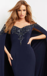 3 of 4 Jovani 06631BG Navy