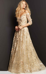 1 of 4 Jovani 06636 Champagne