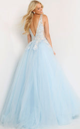 2 of 4 Jovani 06808 Light Blue