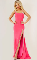 4 of 6 Jovani 09116BG Hot Pink