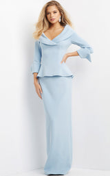 1 of 4 Jovani 07037 Light Blue