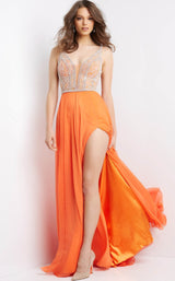 1 of 8 Jovani 07136 Orange