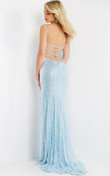 3 of 6 Jovani 07407 Light-Blue