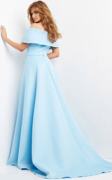 2 of 4 Jovani 07443 Light Blue