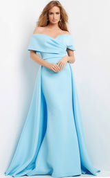 1 of 4 Jovani 07443 Light Blue