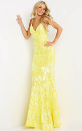 1 of 7 Jovani 07784BG Yellow