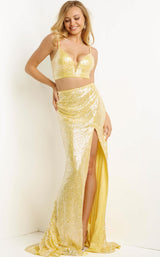 1 of 4 Jovani 08091 Yellow