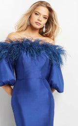 3 of 4 Jovani 08356 Indigo