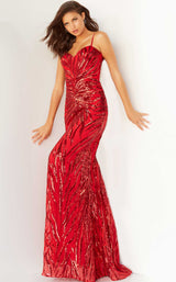 1 of 4 Jovani 08481 Red