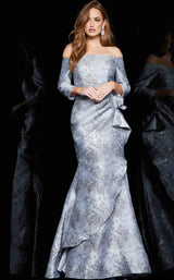2 of 5 Jovani 09550 Dress Grey-Silver