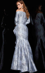 5 of 5 Jovani 09550 Dress Grey-Silver