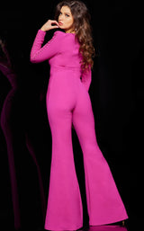 4 of 4 Jovani 09588 Jumpsuit Fuchsia