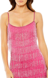 2 of 3 Mac Duggal 10006 Dress Hot-Pink
