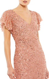 7 of 9 Mac Duggal 10801 Rose Gold