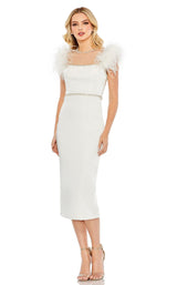 2 of 6 Mac Duggal 11438 Dress White