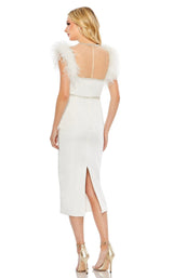 6 of 6 Mac Duggal 11438 Dress White